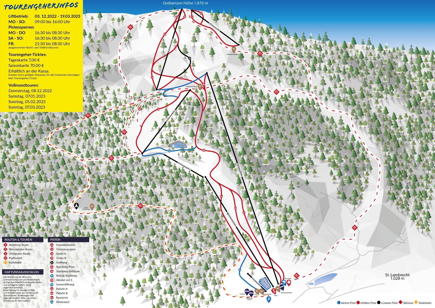 Grebenzen ski area map